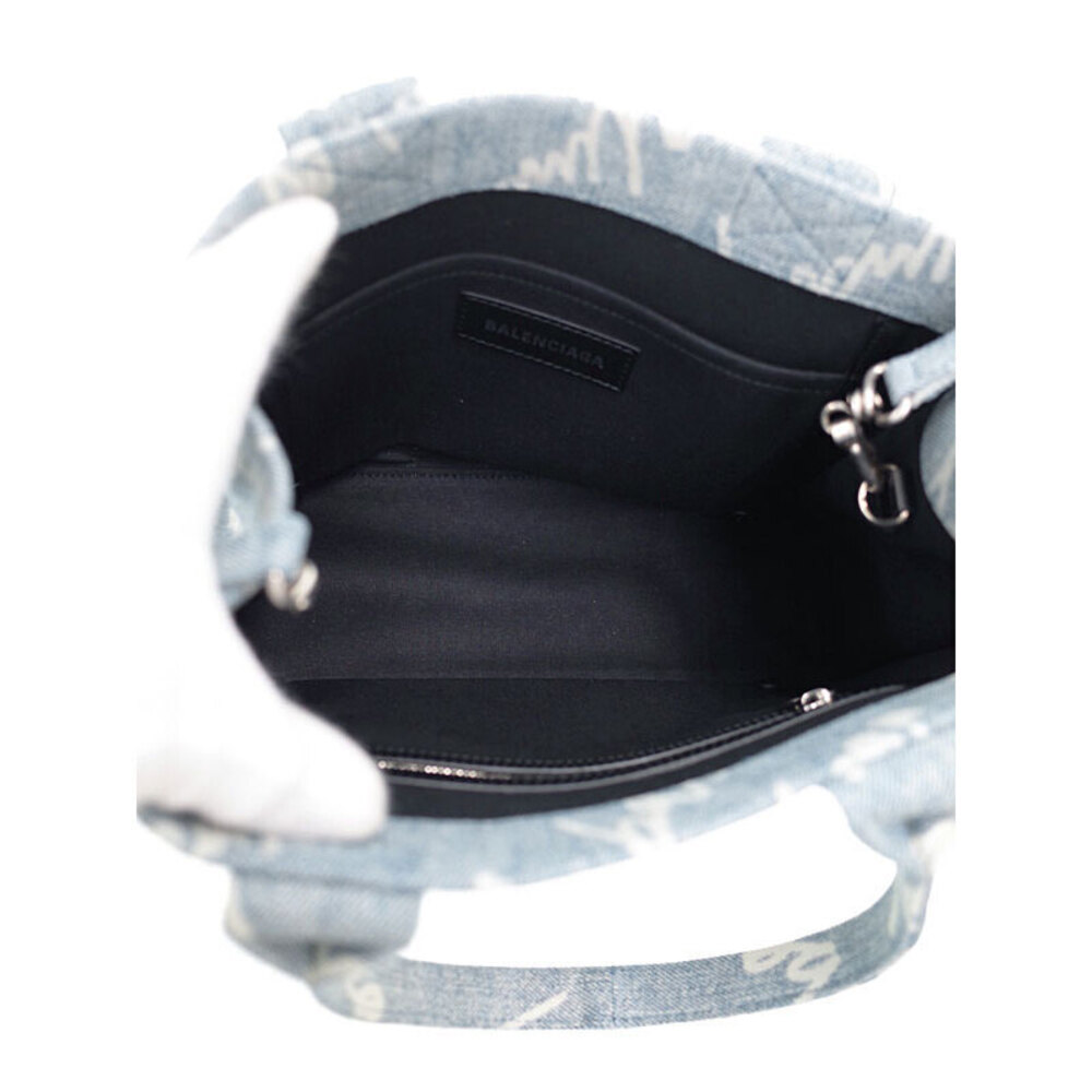 Balenciaga Blue Denim Bag Hardware Tote - Picture 3 of 9